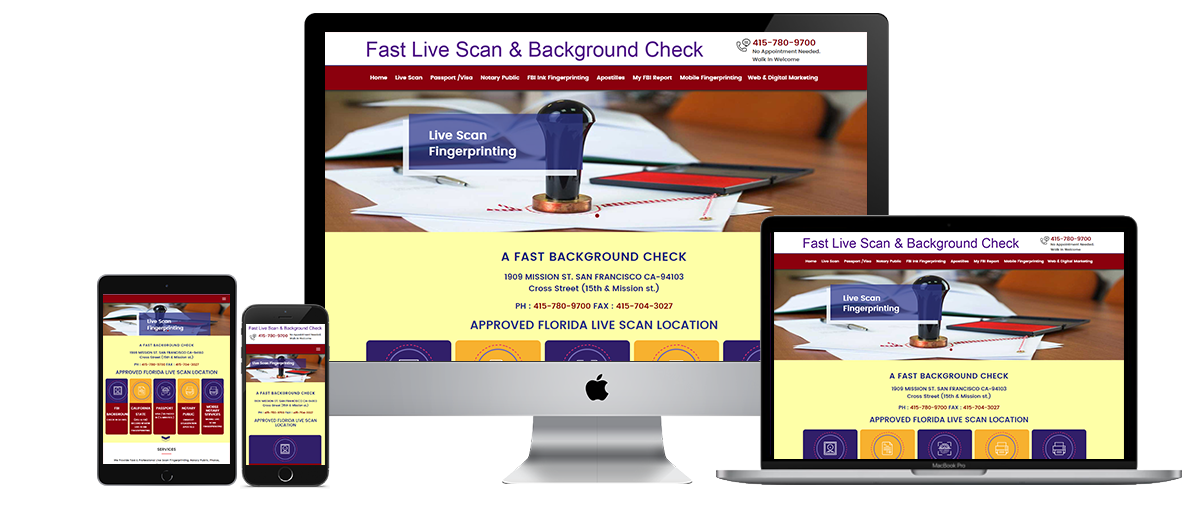 Fast Live Scan & Background Check